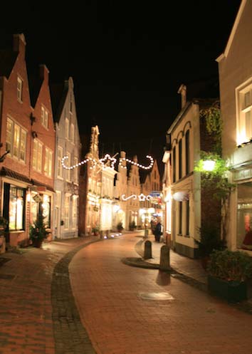 Altstadt Leer zur Weihnachtszeit, 5 Sterne FEWO, Ambience