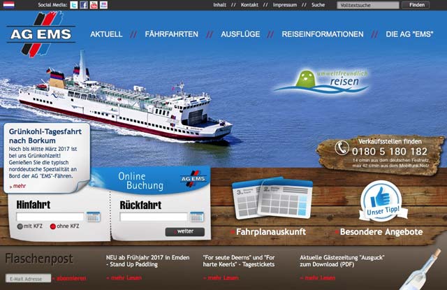 Fahrplan AG Ems, Borkum und Emshaven Fahrplan AG Ems, Borkum und Emshaven